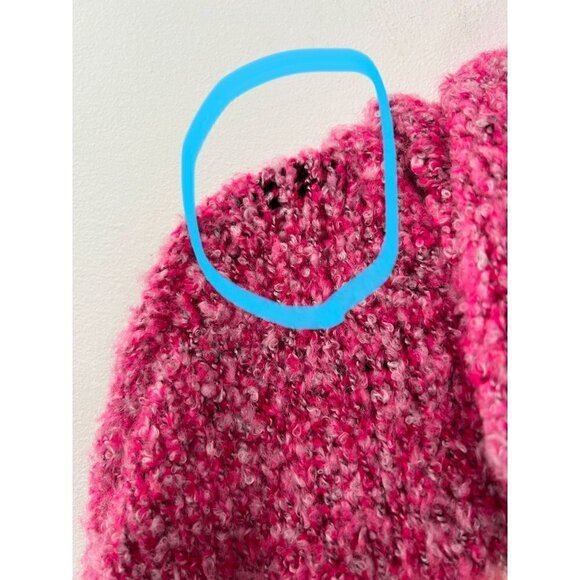 NWD New with Defect Free People Bff Cowl Neck Sweater, Size M - Pink MSRP $98 - Picture 4 of 14